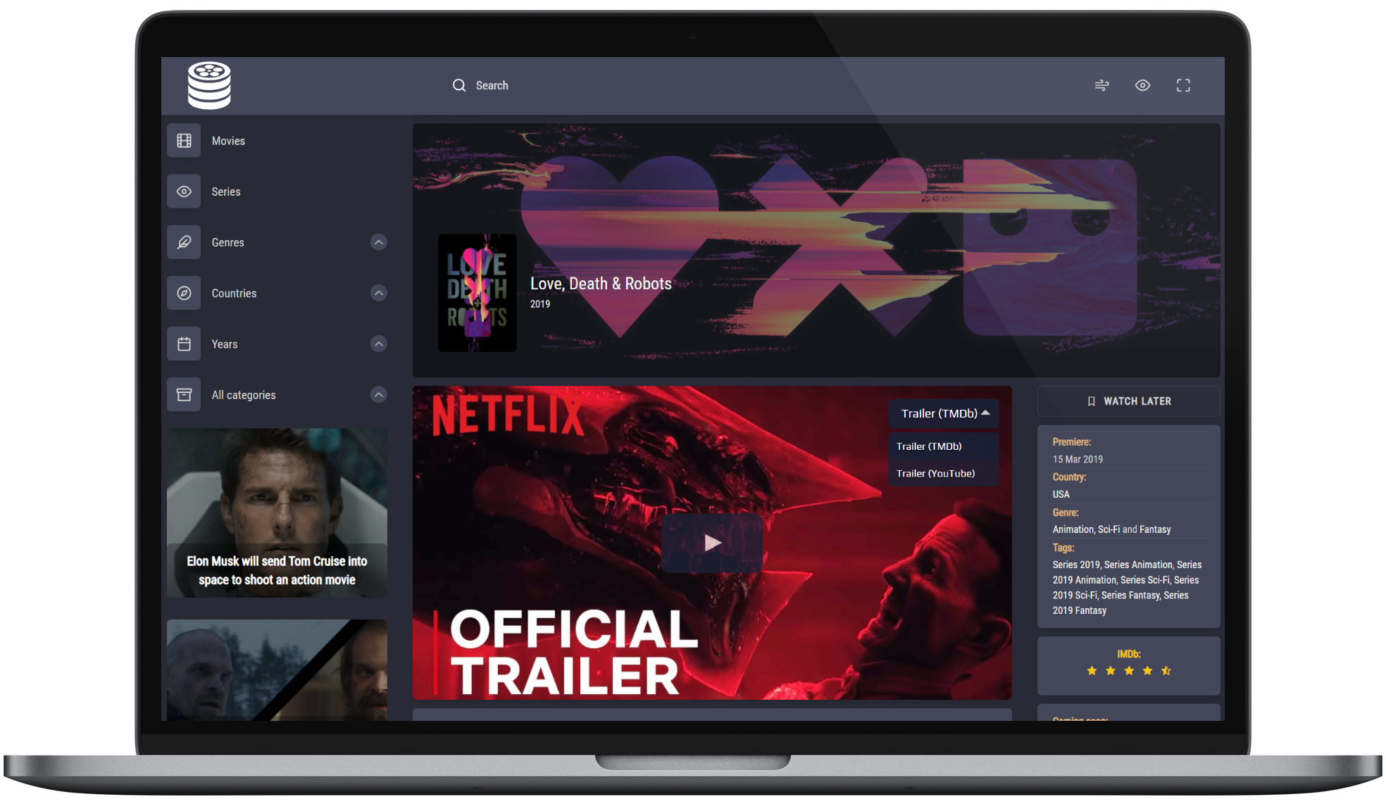 Премиум шаблон «dustin»