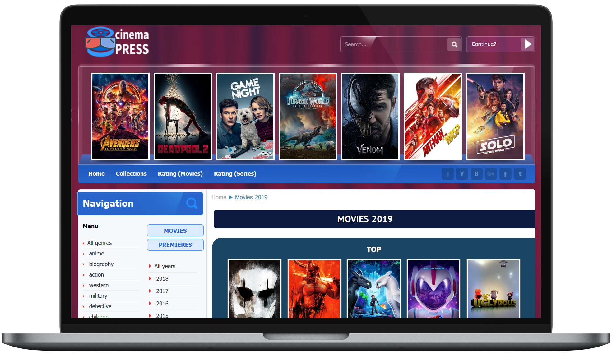 Шаблон «sansa»